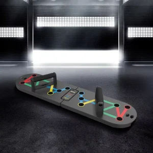 Foldable Push up Board with Counter ABS Material Eco Friendly for Home Gym Full Body Strength Training