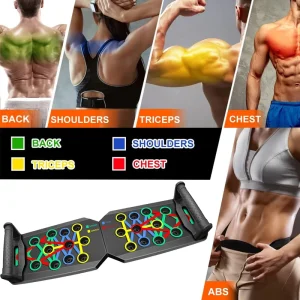 Foldable PushUp Stands Board Fitness for Chest Abs Arms Core Training Portable Push Up Board for Full Body Exercise