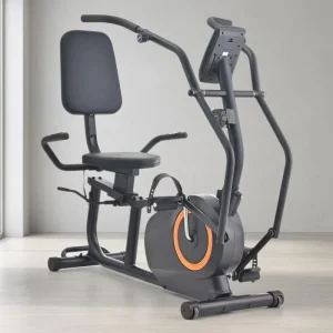 Foldable Recumbent Exercise Bike Magnetic Resistance LCD Display Home Fitness