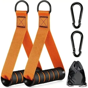 Foldable Resistance Band with Dual-Color Handle Grips, 11-Piece Set, Commercial Use Enhanced Training Fitness Accessory
