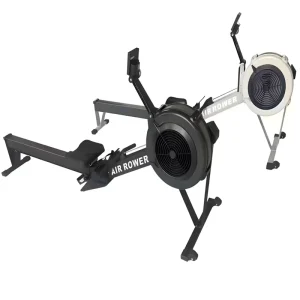 Foldable Space-Saving Quiet Wind-Resistance Rowing Machine for Home Cardio Workouts
