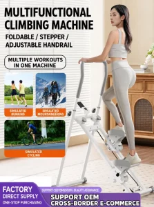 Foldable Stair Climber for Home Indoor Cardio Exercise Machine Stair Stepper Fitness Equipment
