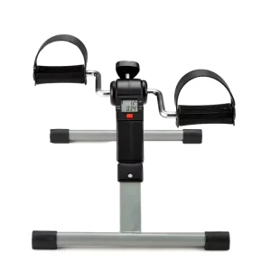 Foldable Under Desk Bike Pedal Exerciser with Electronic Display for Leg and Arm Workouts