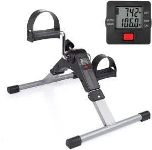 Foldable Under Desk Mini Exercise Bike for Arm and Leg Rehabilitation