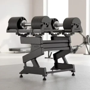 Foldable Vertical Multi-Layer Cast Iron Dumbbell Storage Rack with Anti-Shock Base