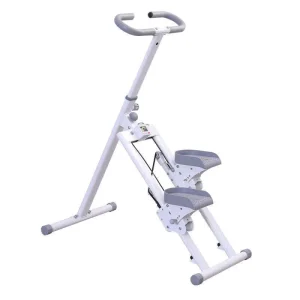 Foldable Vertical Stair Climber with Adjustable Height and LED Display for Home Fitness