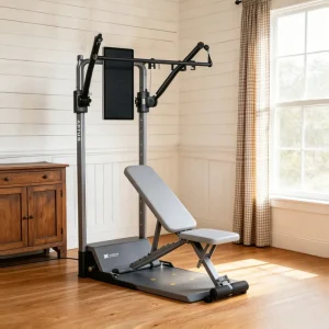 Foldable Whole-Body Workout Machine with Digital Resistance Training for Home Fitness