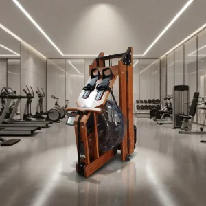 Foldable Wood Water Rowing Machine for Commercial Gym