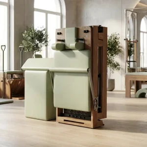 Foldable Wooden Oak Pilates Reformer with Commercial Studio Machine Design
