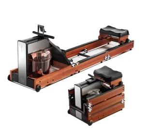 Foldable Wooden Water Rower Machine for Commercial Gym Use
