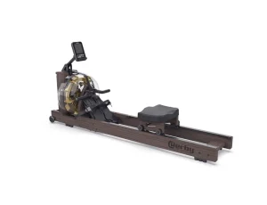 Foldable Wooden Water Rowing Machine Home Use Eco-Friendly Cardio Fitness Equipment Built-in Wheel Easy Assembly 150kg