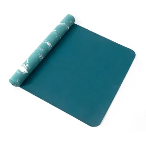 Folding 5mm/6mm Natural Rubber Suede PU Yoga Mat