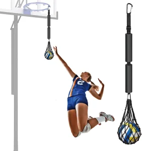 Folding Adjustable Suspension Volleyball Spike for Training Assistance