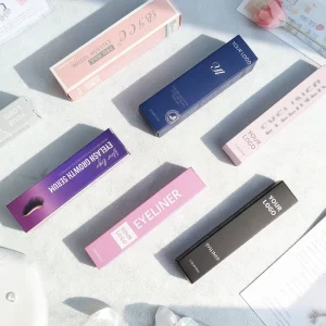 Folding Cosmetic Packaging Gift Box for Skin Care Cream Card Paper Custom Labels Eco Friendly