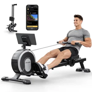 Folding Magnetic Rowing Machine with App Integration