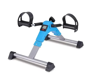 Folding Mini Exercise Bike Portable Foot Peddler Desk Bike for Leg and Arm Exercise