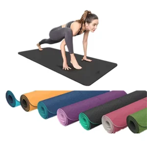 Folding Organic TPE Yoga Mat for Gymnastics and Pilates 6mm Thick 183cm