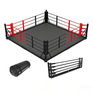 Folding Portable Steel-Frame Boxing Ring for Club Training with Custom Logo