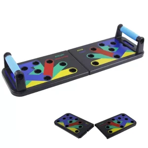 Folding Push-Up Board with Sit-Up Bar for Home Gym Strength Training