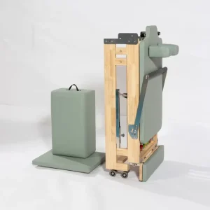 Folding Solid Oak Pilates Reformer Core Bed Space-Saving Wood for Home Use with Accessories