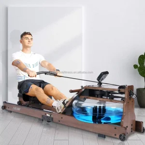Folding Wooden Water Resistance Rowing Machine