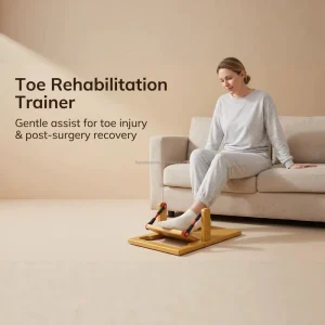 Foldsible Lightweight Wooden Toe Rehabilitation Accessory for Bunion Correction and Plantar Muscle Strengthening