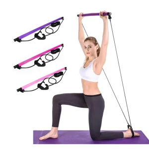 Foot Loop Toning Training Stick 2-Section Pilates Bar Kit