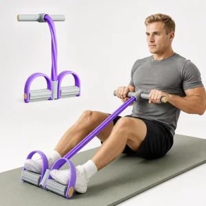 Foot Pedal Pull Rope Resistance Band for Sit Up Abs Exercise Custom Logo
