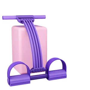 Foot Pedal Resistance Band Yoga Leg Eight-Tube Elastic Rope Full-Body Stretch Resistance Rope Sit-Up Assistance for Home Use