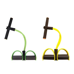 Foot Pedal Sit-Up Fitness Equipment Home Pull Rope Tube and Pedal Exerciser