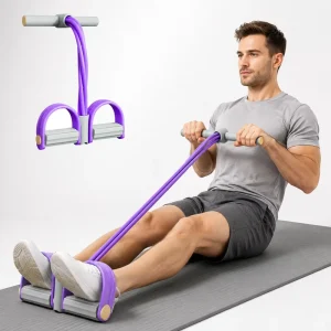 Foot Resistance Band with Handles Glute Exercises Resistance Handle Band Exercises Manufacturer