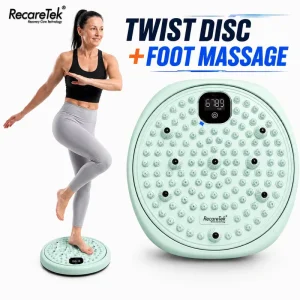 Foot and Leg Exercise Machine Cardio Training Fitness Equipment Digital Fitness Twister Fitness Rotating Platform Workout Gear