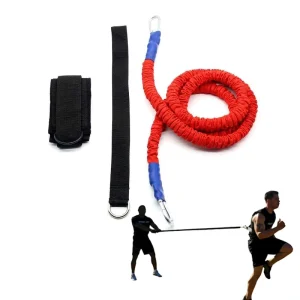 Football Basketball Fencing Overspeed Training Resistance Cord Set for Solo and Partner Sprint and Lateral Movement