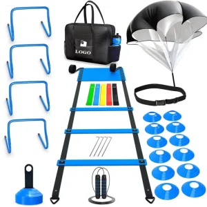 Football Speed Agility Training Set with Cones and Ladder