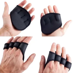 Four-Finger Fitness Gloves for Training and Sports, Dumbbell Hand Grips, Gym Grip Pads, Palm Guard