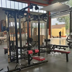Four-Person 4-Station Strength Machine for Simultaneous Training Steel Material