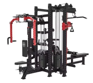Four-Person Steel Weight Multi-Function Gym Station for Simultaneous Arm Strength Training