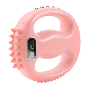 Four Sided Massage Head Fascia Ring Fat Shaping Massager Built In Battery Musical Function Womens Handheld Massager