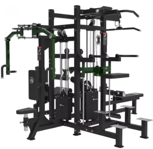 Four-Station Multifunctional Commercial Stainless Steel Training Machine with 320KG Weight Stack for Home Gym