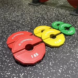 Fractional Add-On Change Bumper Weight Plates for Barbells Kettlebells and Dumbbells