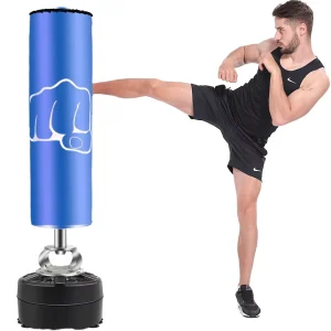 Free-Standing Kick Punching Sandbag PVC Silicon Steel PU
