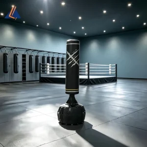 Free-Standing Punching Bag with Shock-Absorbing Filling, Sand or Water Base, Boxing and MMA Training