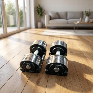 Free Weight Adjustable Dumbbell Set New Electroplated Design Home Fitness Equipment Barbell Connector Strength Training