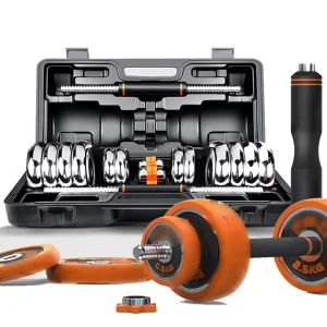 Free Weight Barbell 5Lb-52.5Lb Gym Dumbbell Set Training Equipment Exercise Strength Core Quick Adjustable Dumbbell