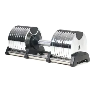 Free Weights Strength Training Gym 24kg 32kg 50lb 80lb Chrome Adjustable Dumbbell Set