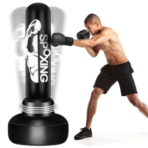 Freestanding Heavy Boxing Punching Bag with Sand Stand and Suction Cup Base