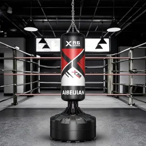 Freestanding PU Boxing Punching Bag with Suction Cup Base, Water- or Sand-Filled