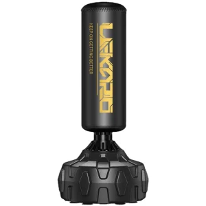 Freestanding PU Leather Boxing Punching Bag with Protection Cover and Suction Cups, Sand-Filled