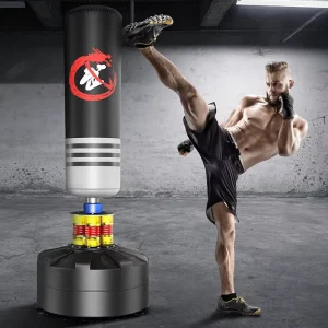 Freestanding Punching Bag for Indoor Boxing, Kickboxing, Muay Thai, and Karate Training