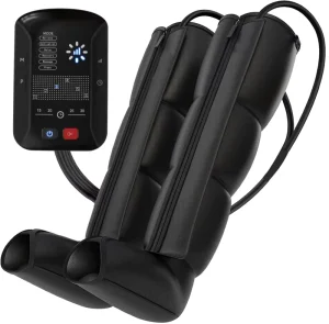 Full Leg Air Compression Massager 8-Chamber Air Pressure Machine with Vibration for Calf Thigh Knee Foot